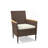 4-Piece All-Weather Brown Rattan Patio Dining Chair-1153412709