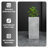 Terra Fiberstone And MGO Clay Planter, Mid-Century Modern Tall Square Planter Pot For Indoor And Outdoor-97857798-97857801