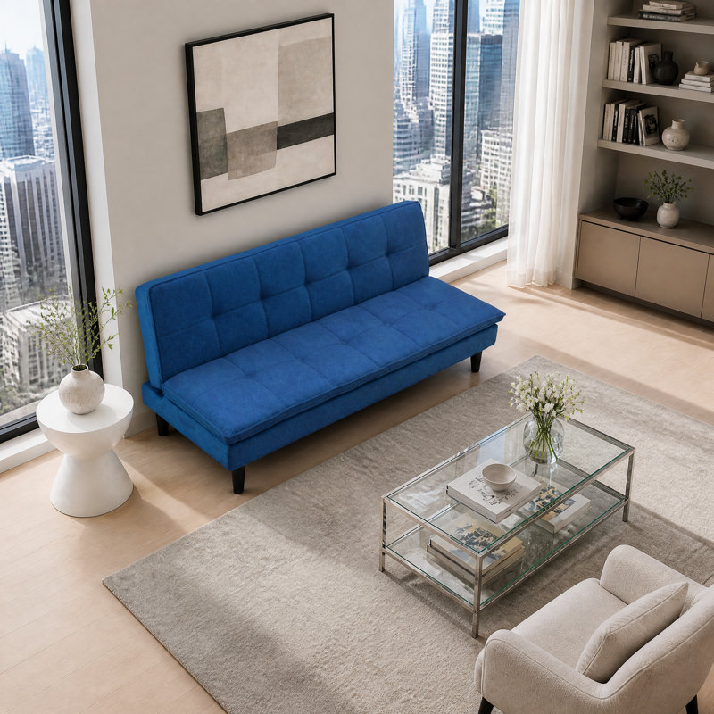 3 Seater Fabric Sofa, Navy