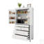 Grand garde-manger autoportant avec 6 tablettes de porte, 2 tablettes réglables et 5 tiroirs pour un rangement et un rangement spacieux-1245956644