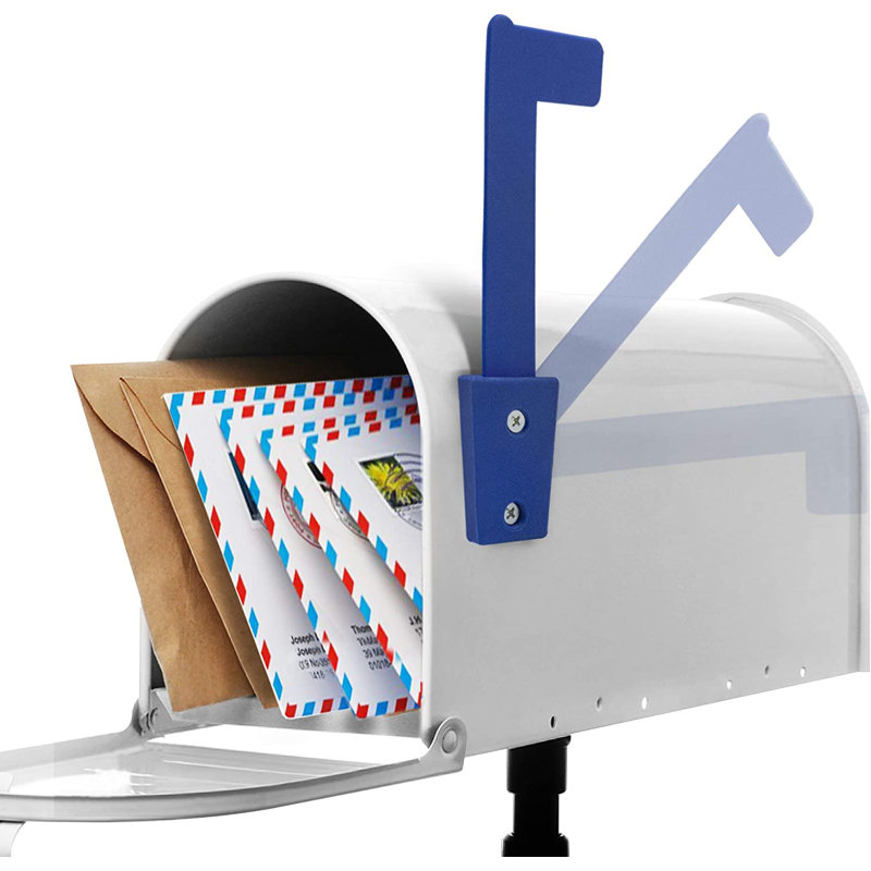 Drapeau de boîte aux lettres, Bleu