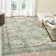 Machine Washable Rug with Rubber Backing for Living Room Oriental Non-Slip Dining Room Rug Easy-Cleaning Floor Carpet for Bedroom Office Playroom