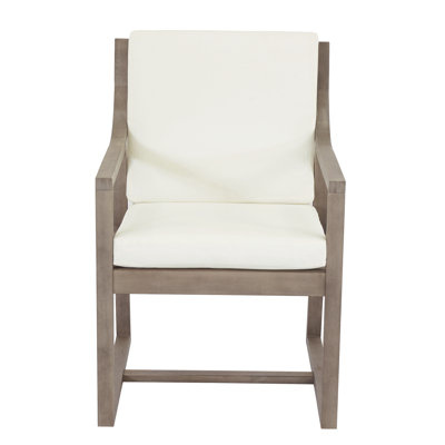 Ensemble de chaises d'extérieur Ensemble de chaises pour l'extérieur, jardin, bois brun noir et coussin beige