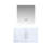 Geneva 30 in W x 22 in D Single Bath Vanity and 30 in LED Mirror-559991223