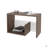 Side Table In Melamine With Open Storage