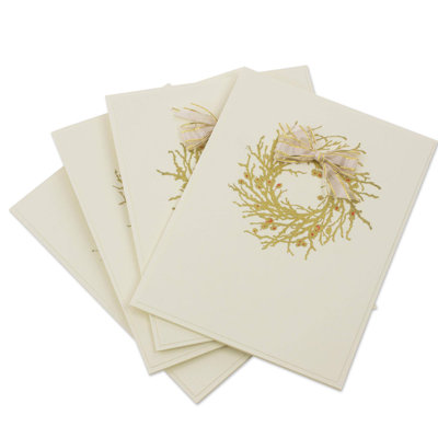 Cartes de vœux de noël golden voeux