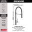 Trinsic Pull Down Sprayer Kitchen Sink Faucet, Pro Commercial Style Pull Down Kitchen Faucet-20137554