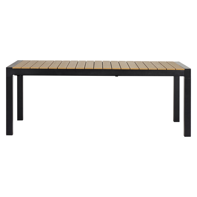 Monzeratt 6 - Person Patio Dining Set with Extendable Rectangular Table, White