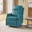 Fauteuil inclinable pivotant en similicuir McGuffey avec base en métal-1341375075