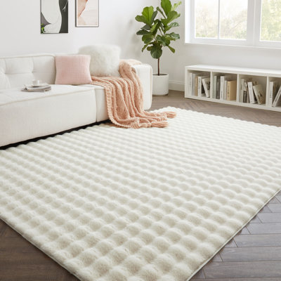 Bubble Design Luxury Area Rugs Soft Decorative Plush Rug for Living Room Bedroom 