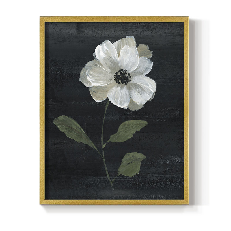 Country Botanical I, reproduction encadrée - bois massif, H 15 po x l 12 po, Doré