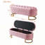 Banc de rangement rembourré en velours capitonné-131638002