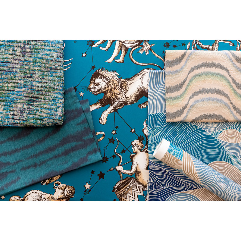 Cosmique Print, Teal