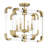Anrea 4-Light Foyer Chandelier in Warm Brass-105682676