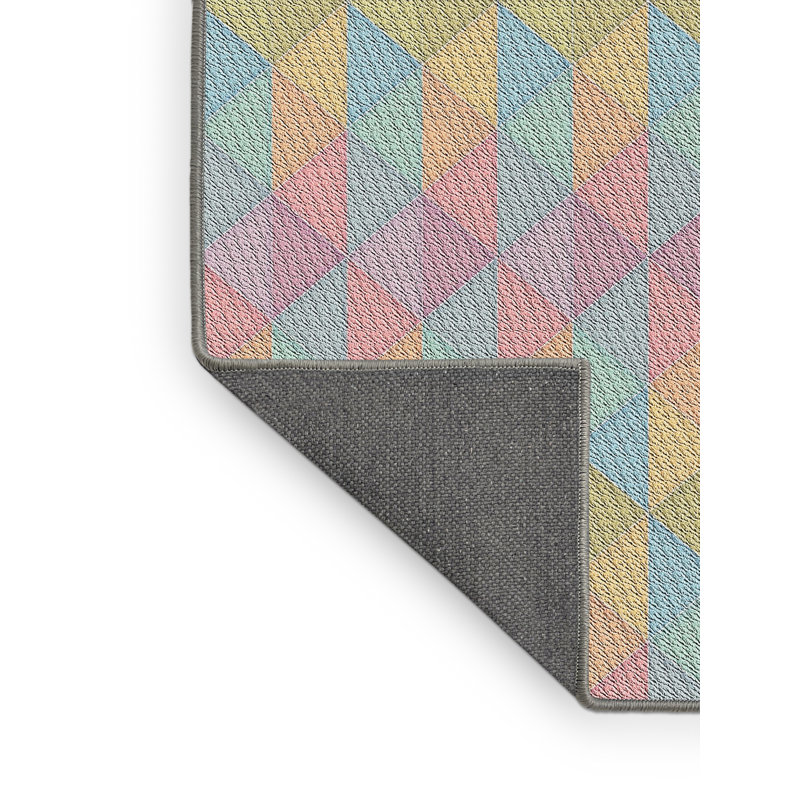 Tapis décoratif géométrique bleu Postma, Rectangle 2 pi x 3 pi