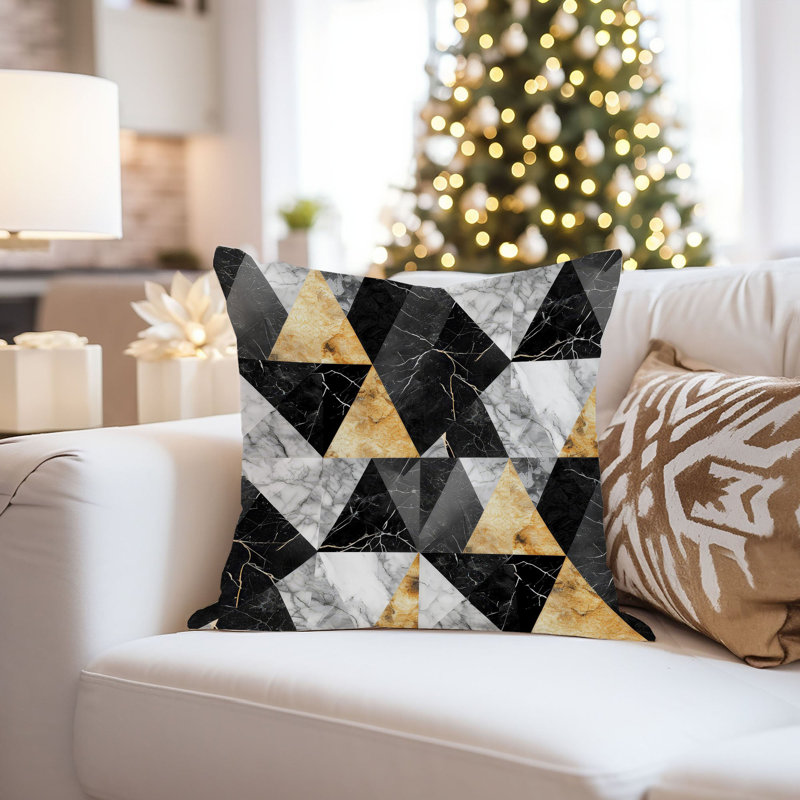 Abstract Geode Shapes XVI Modern, 18"H x 18"W