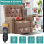 Fauteuil inclinable électrique berçant et oscillant Meetwarm-105739244