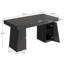 Bureau d'ordinateur moderne de 55 po avec tiroirs et tablettes de rangement, grand bureau de jeu avec 2 armoires pour bureau personnel et bureau, noir