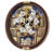 QXM362BRH Melodies In Motion Clock, Brown Metallic
