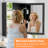 40'' W x 30'' H Aluminum Framed Medicine Cabinet with Mirror, Recessed or Surface Mount Bathroom Vanity Cabinet with Adjustable Tempered Glass Shelf, Large Storage Space (Black)-382533537-382533543