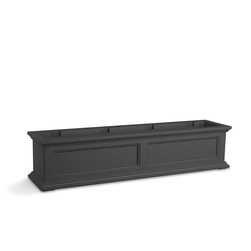 Boîte à fenêtre Mayne Fairfield 4ft Classic, 11" H x 48" W x 11" D, Gris graphite