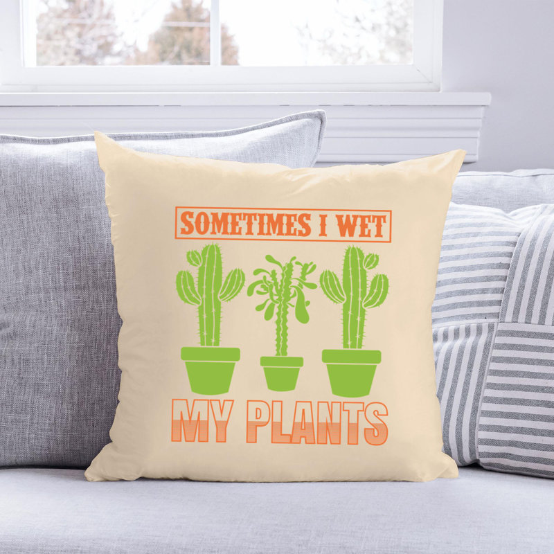 «Garden Lover» - Citation 66 - Coussin décoratif inclus, H 20 po x l 20 po