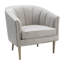 Fauteuil demi-tonneau en lin Chloé