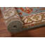 Tapis de couloir indien bleu clair à motif floral Oushak 3 x 10