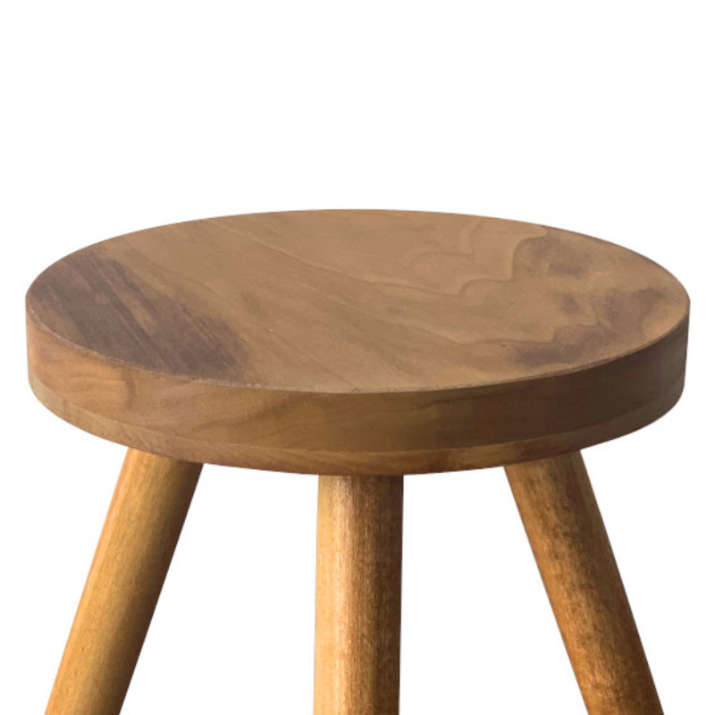 Table d'appoint moderne en bois franc massif fabriquée à la main, Miel