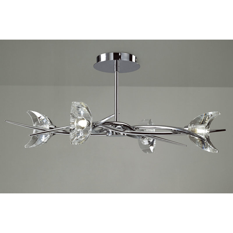 Plafonnier semi-encastré 4 lumières Mastin