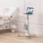 Hospital Mobile Laptop Cart on Wheels with Load up to 17.6 lbs, Small Rolling Standing Desk Adjustable Height