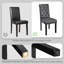 Button Tufted Padded Faux Leather Dining Chair with Solid Wood Legs-91533916