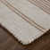 Tapis orange rouille / beige tissé à plat à la main à rayures Perci