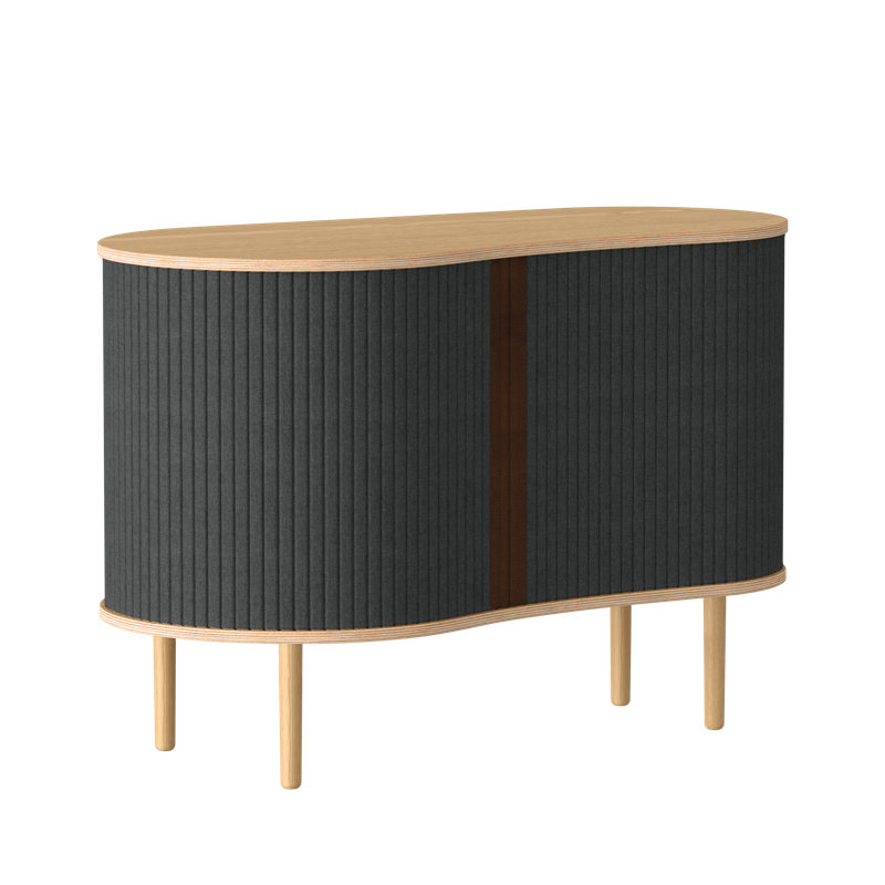 Armoire d'appoint Hollar, Ombre / chêne clair