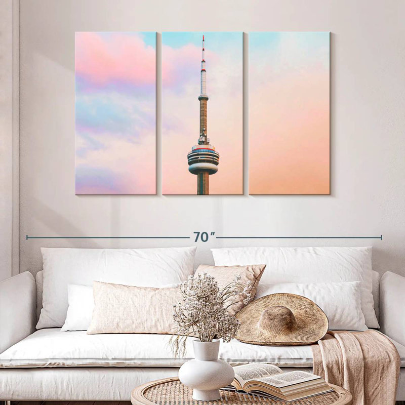 Lilie CN Tower, 32" H x 50" W