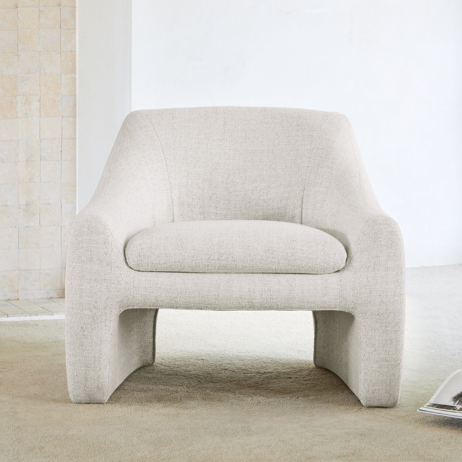 Addi Armchair, Nathan Wheat Tweed