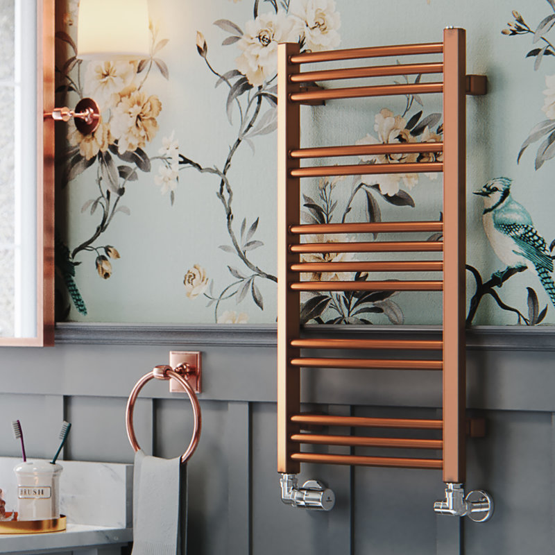 Jade Heated Towel Rail, 75.3 cm H x 40 cm W x 6.5 cm D