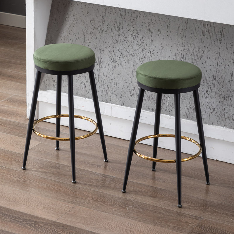 Gillean 26'' Stool, Green, Counter Stool (26” Seat Height)