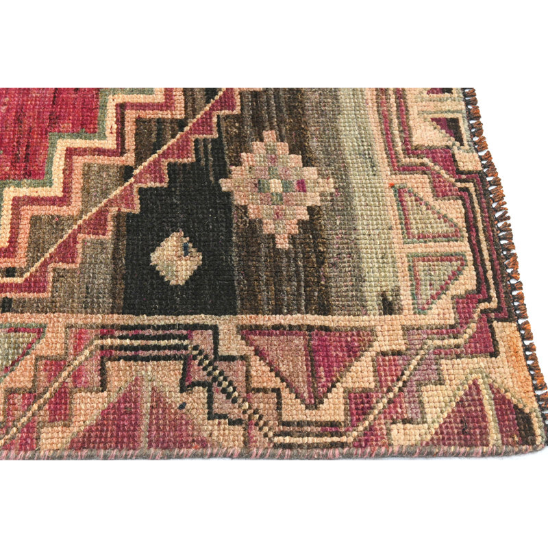 Tickmacrevan One-of-a-Kind 3'8" x 8'5" 1960s Area Rug in Blue/Brown
