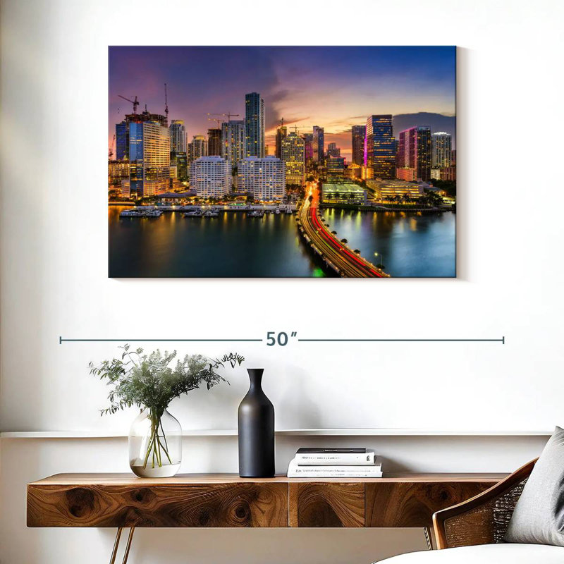 Horizon de Sirci à Miami, H 26 po x l 39 po