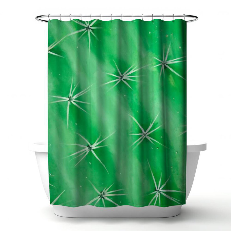 Shower Curtain FL274 – Polyester Shower Curtain, Dye Sublimation Print, 71" W × 74" L