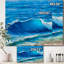 «Sunshine Reflecting Throug Braking Waves» - reproduction d'art sur toile tendue-55231815