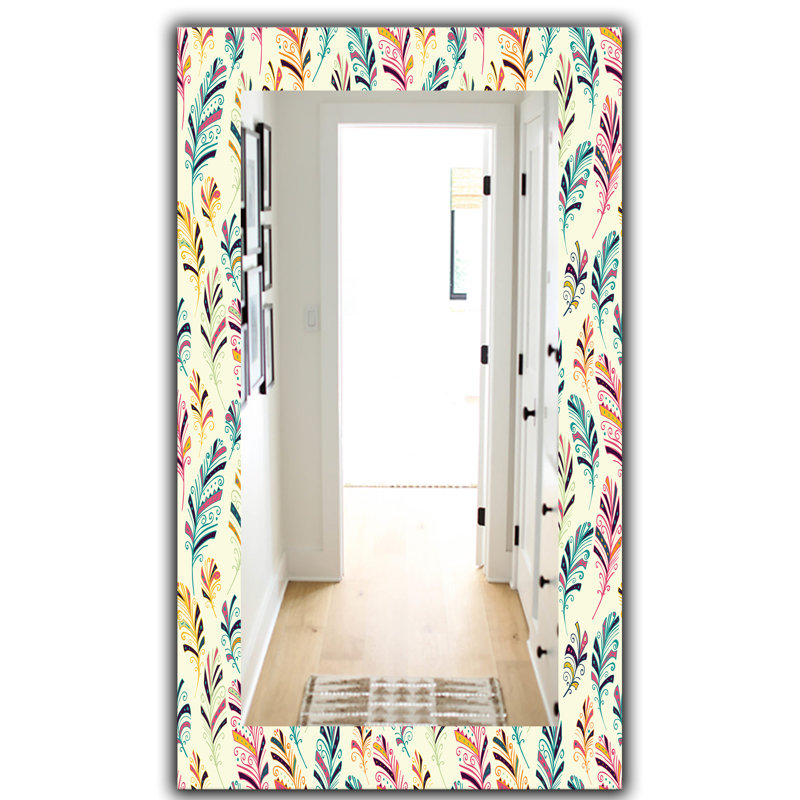 Miroir de salle de bain/meuble-lavabo en plumes 26 éclectique, H 39,4 po x l 29,5 po