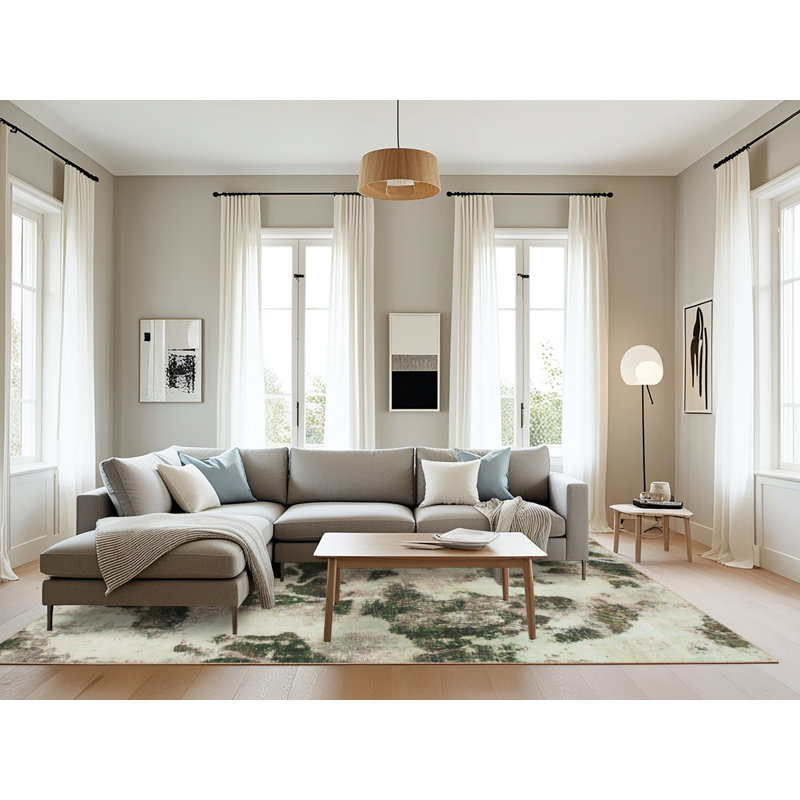 Tapis abstrait moderne 1368, Rectangle 8 pi x 10 pi