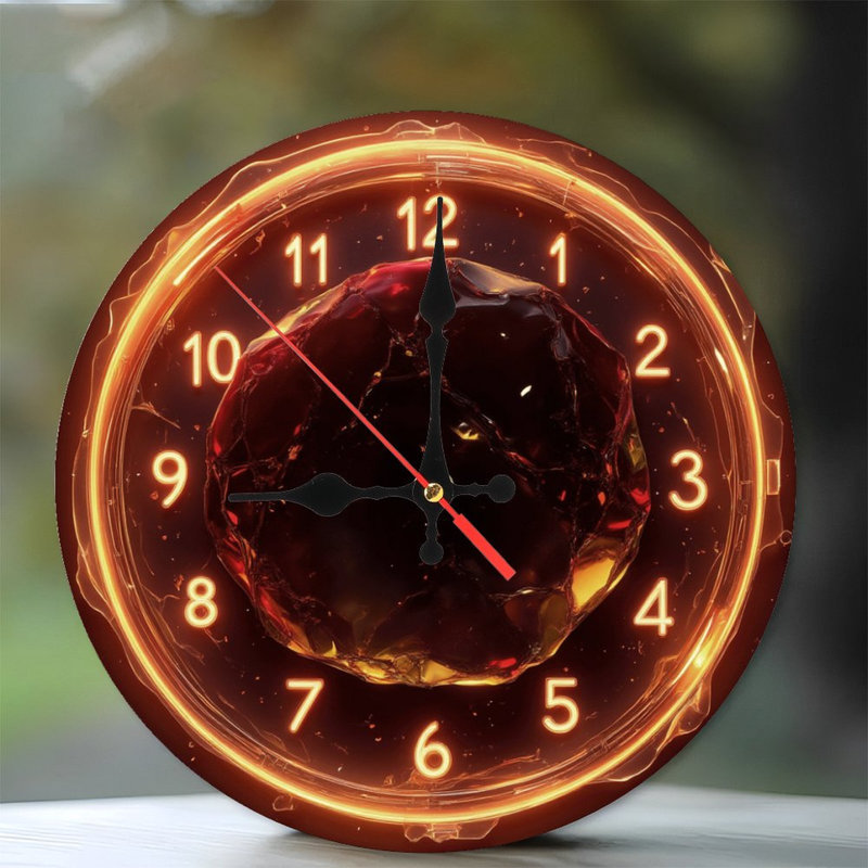 Horloge Fiery avec noyau en fusion
