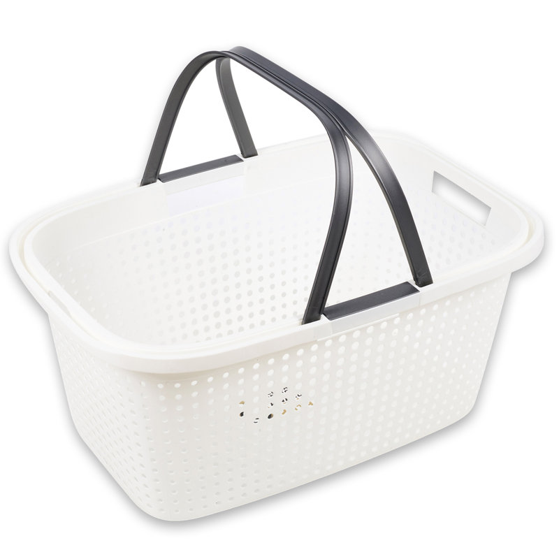 Plastic Laundry Basket with Handles