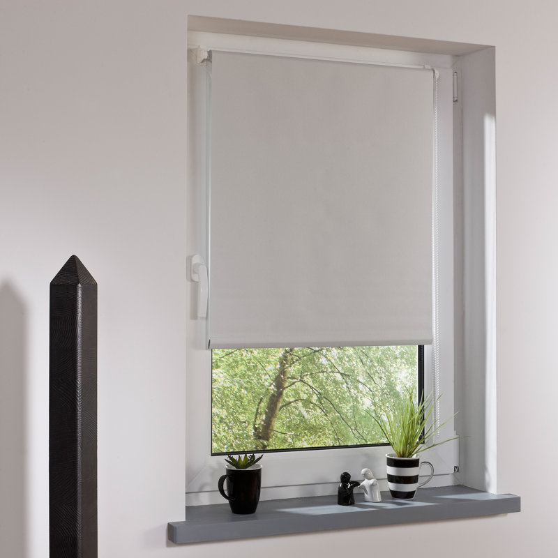 Blackout Roller Shade, White, 162 x 180cm