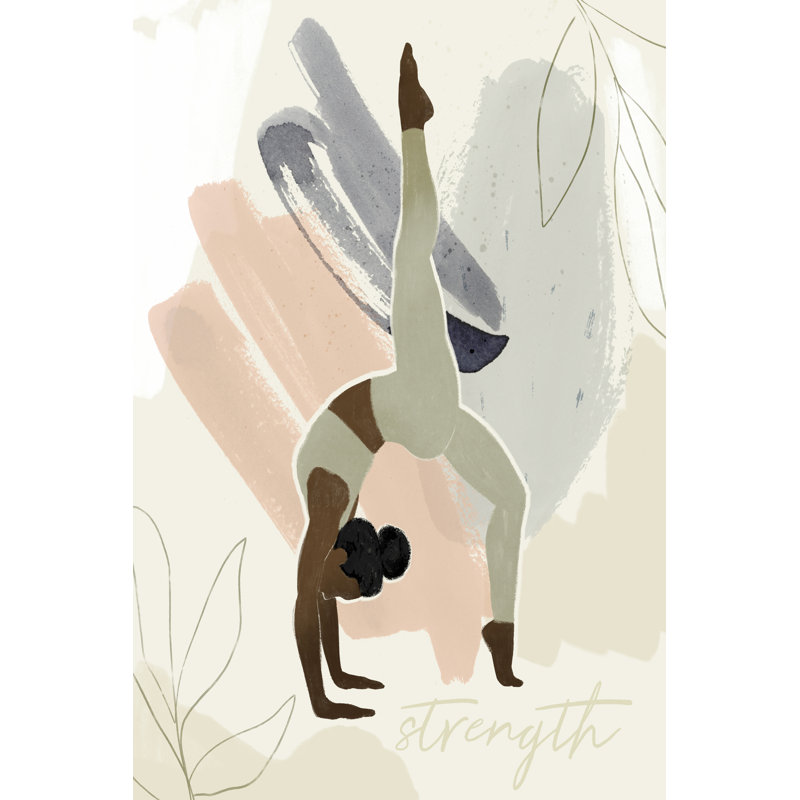 Yoga Practice III by Victoria Barnes - Wrapped Canvas Painting, 46cm H x 30cm W x 3.8cm D