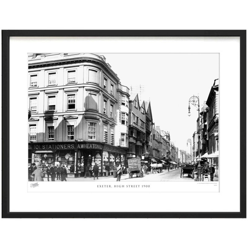 Exeter, High Street 1900 - Single Picture Frame Print, 60cm H x 80cm W x 2.3cm D