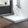 60" W x 34" D Solid Surface Single Threshold Shower Pan Base with Drain Assembly & Drain Cover Included, Non-Slip